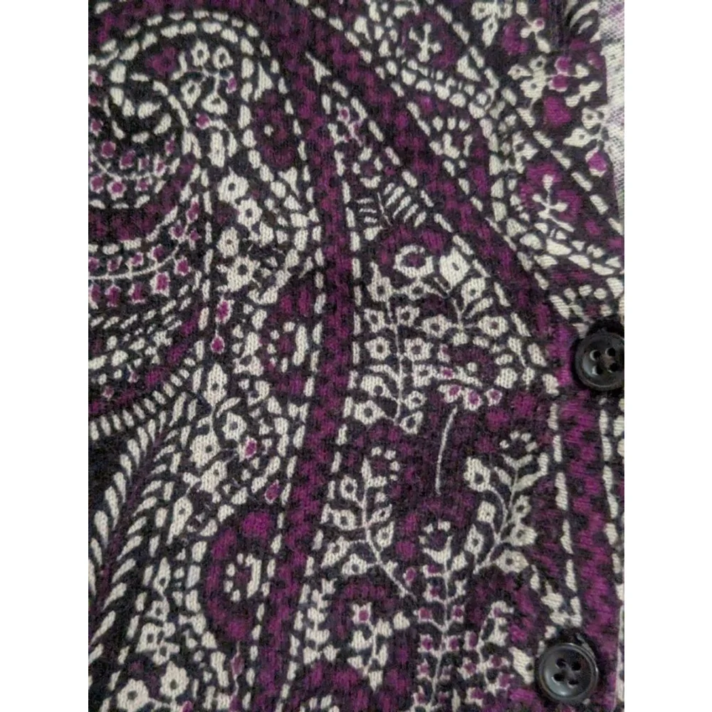 Ann Taylor Petite Paisley Cardigan XS
